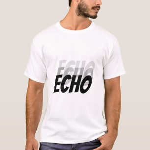 T-shirt Echo Echo Echo Style de vague sonore minimaliste