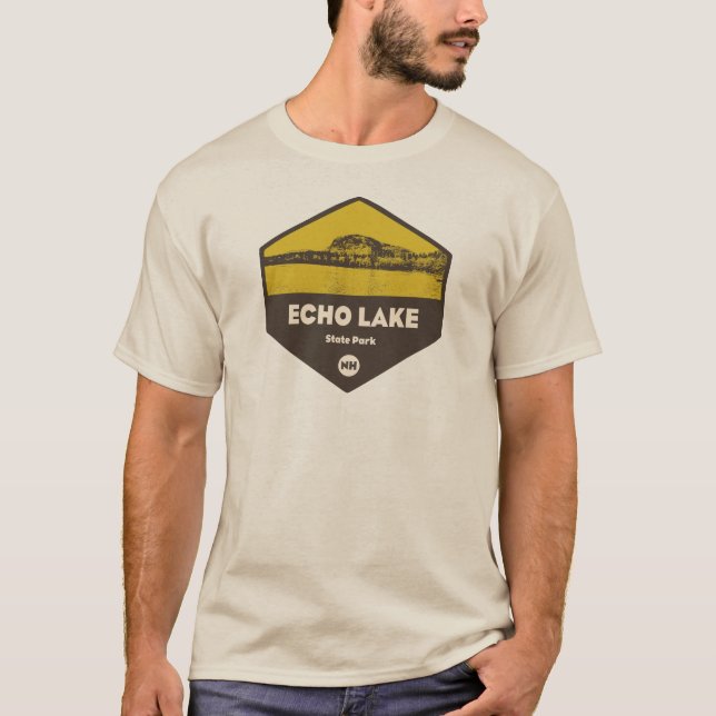 T-shirt Echo Lake State Park New Hampshire (Devant)