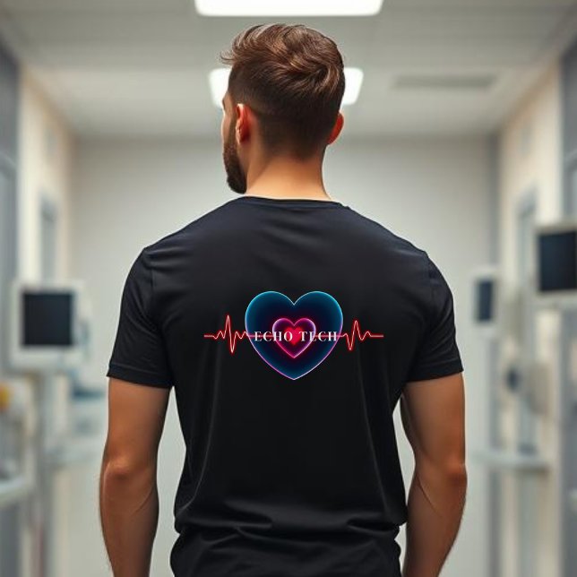T-shirt Echo Tech | Heartbeat | Heart with EKG (Echo Tech | Heartbeat | Heart with EKG T-Shirt)