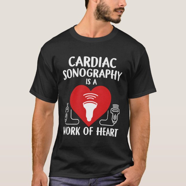 T-shirt Échographie cardiaque technicien échographiste (Devant)