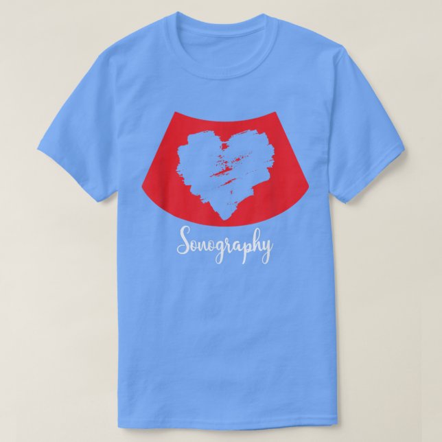 T-shirt Échographie Echographie Echographiste Diagnostic é (Design devant)