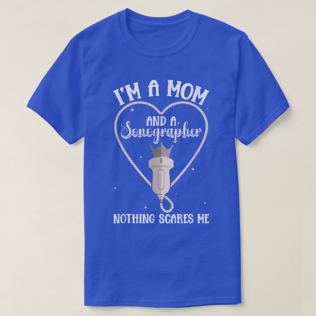 T-shirt Échographiste Maman Échographie cardiaque  (Design devant)