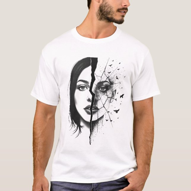 T-shirt Échos Brisés (Devant)