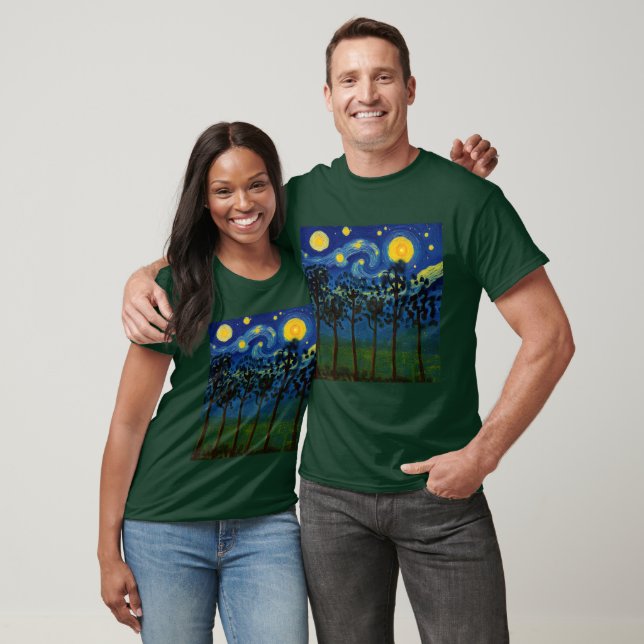 T-shirt Echos de Forêt de l'Infinité - Un paysage forestie (Unisexe)