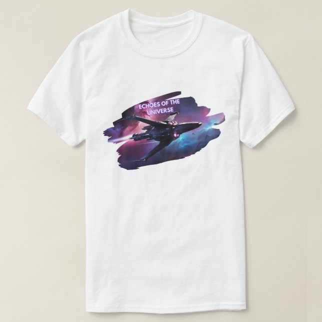 T-shirt Échos de l'Odyssée spatiale universelle (Design devant)