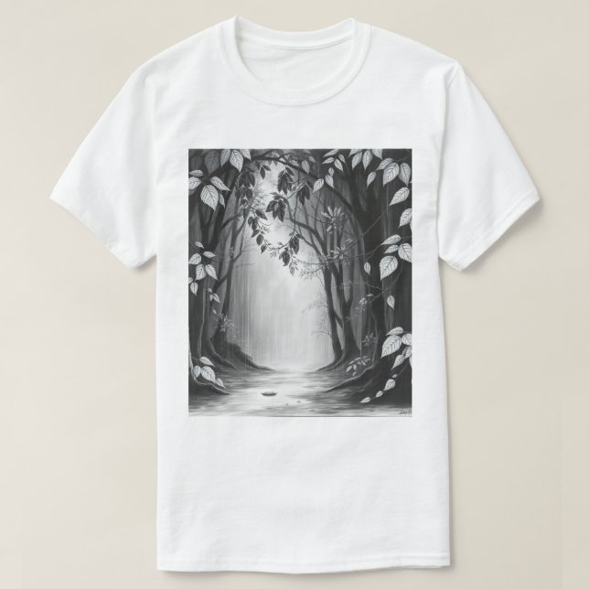 T-shirt **"Échos de Tradition : Un dessin classique"** (Design devant)