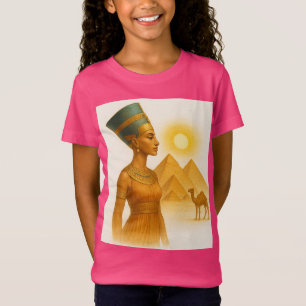 T-Shirt Echos d'Egypte : Camel par les Pyramides, Pyramide