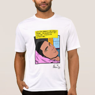 T-shirt Échos Romantiques Cœur Solitaire Bande Dessinée Ro