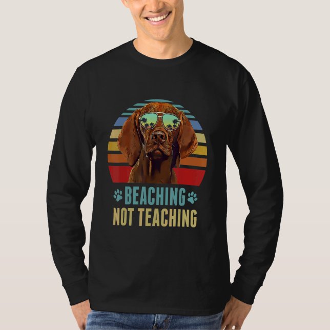 T-shirt Échouage Pas Enseignement Professeur de Chien Vizs (Devant)