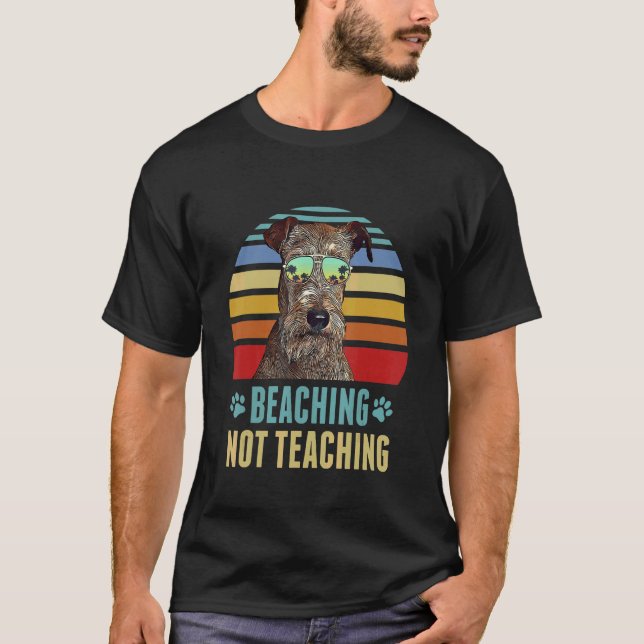 T-shirt Échouage Pas Enseignement   Terrier Irlandais Chie (Devant)
