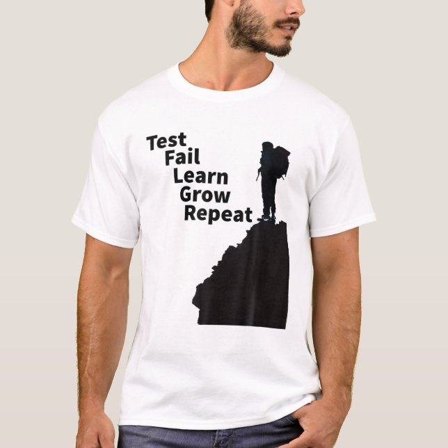 T-shirt Échouer et apprendre (Devant)