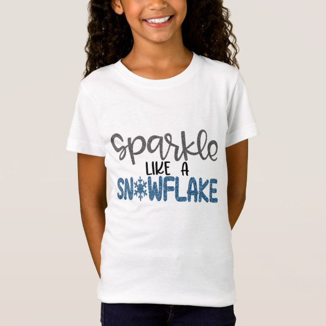 T-Shirt Éclabouille Comme Un Snowflake (Devant)