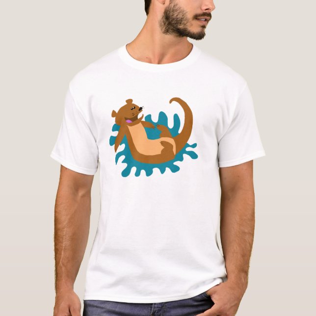 T-shirt Éclaboussement de la loutre (Devant)