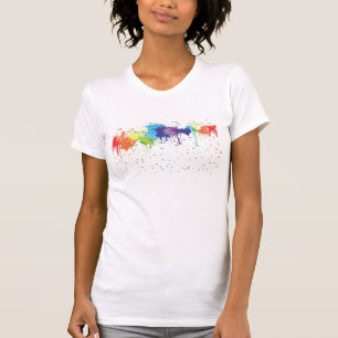 T-shirt Éclaboussure d'arc-en-ciel