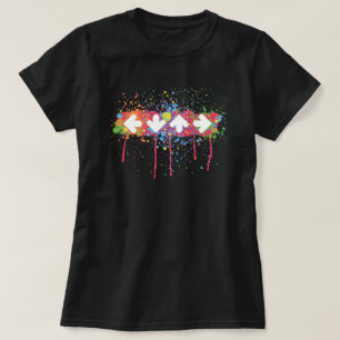 T-shirt Éclaboussure d'arc-en-ciel