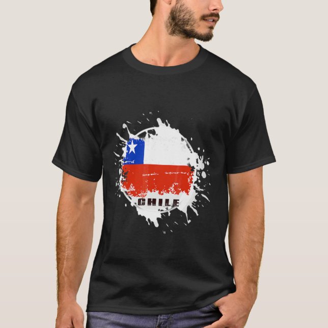 T-shirt Éclaboussure de Chili (Devant)
