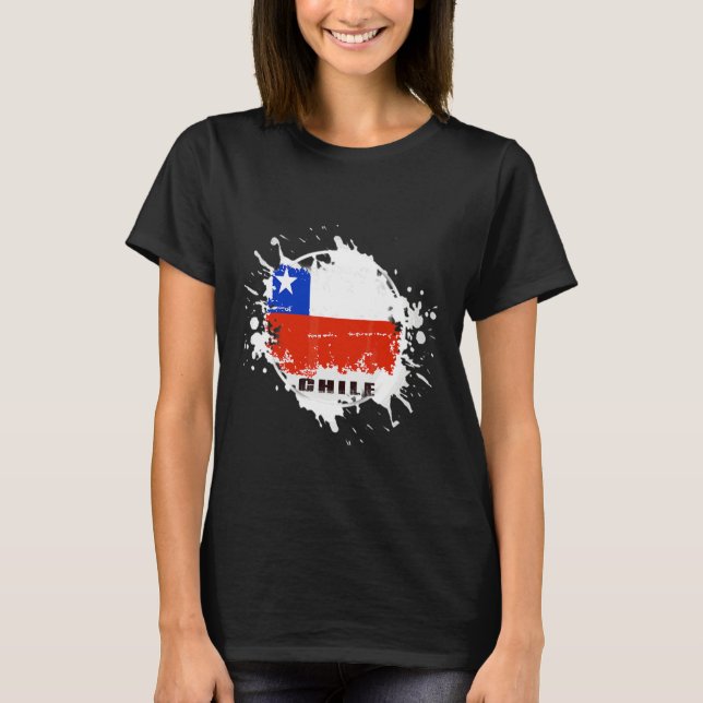 T-shirt Éclaboussure de Chili (Devant)