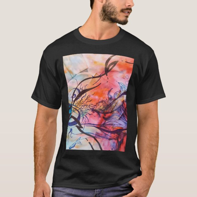 T-shirt Éclaboussure de couleur (Devant)