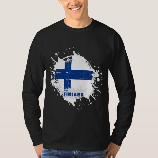 T-shirt Éclaboussure de Finlande (Devant)