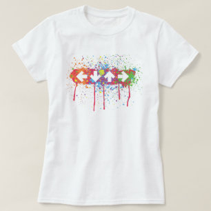 T-shirt Éclaboussure de flèche