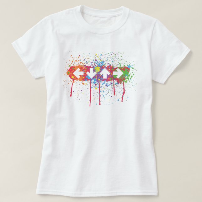 T-shirt Éclaboussure de flèche (Design devant)