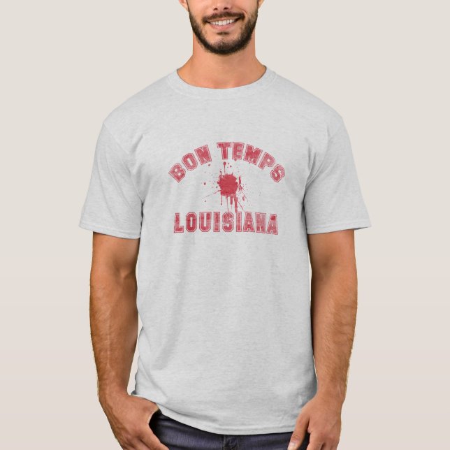 T-shirt Éclaboussure de la Louisiane de Temps de fève (Devant)