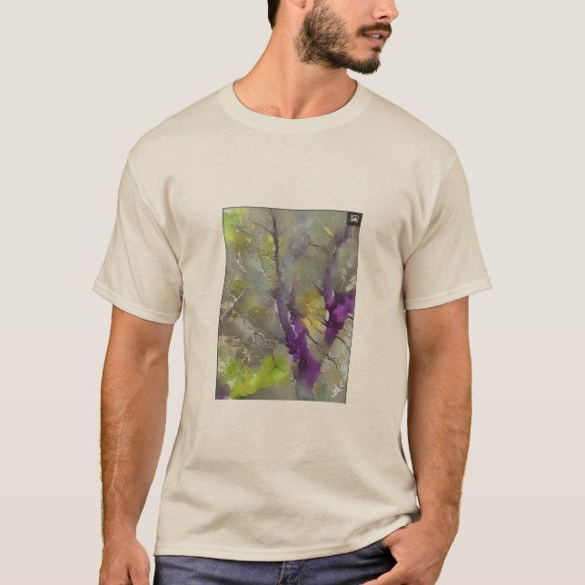T-shirt Éclaboussure de lavande (Devant)