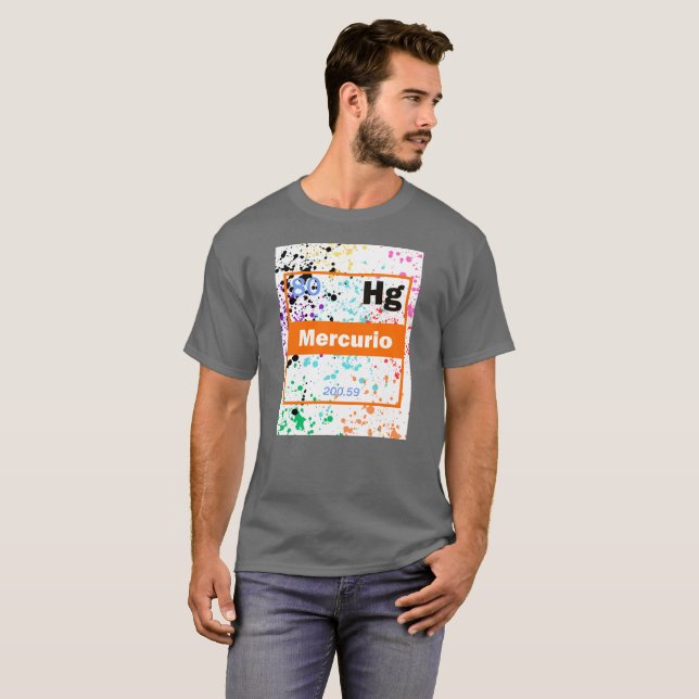 T-shirt Éclaboussure de métal liquide (Devant entier)