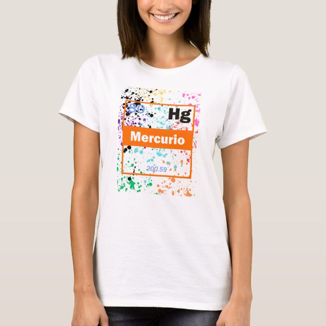 T-shirt Éclaboussure de métal liquide (Devant)