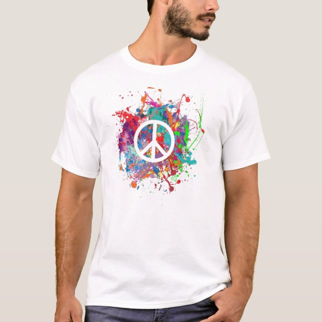 T-shirt Éclaboussure de paix (Devant)