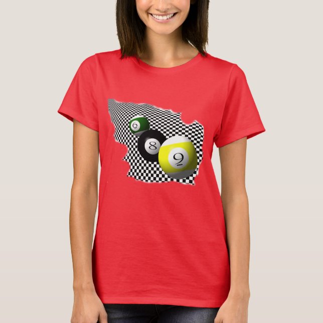 T-shirt éclaboussure de Psychobabble de boules de piscine (Devant)
