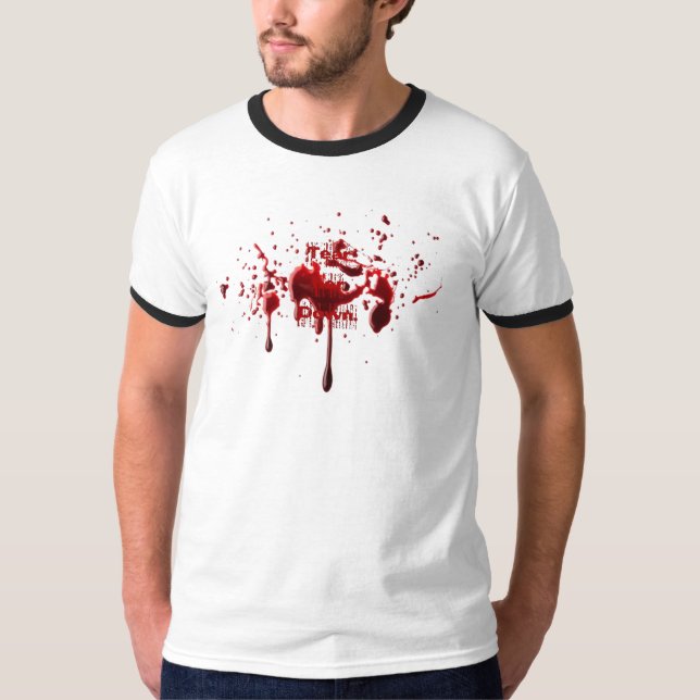 T-shirt Éclaboussure de sang (Devant)