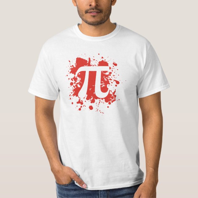 T-shirt éclaboussure du logo pi (Devant)
