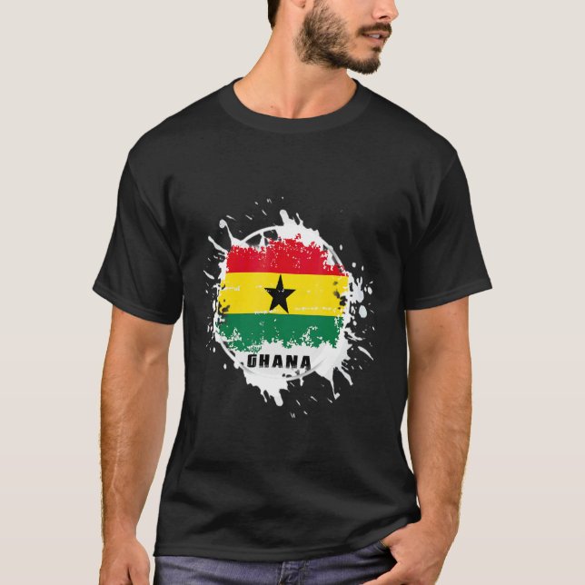 T-shirt Éclaboussure ghanéenne (Devant)