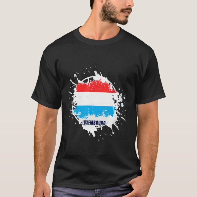 T-shirt Éclaboussure luxembourgeoise (Devant)