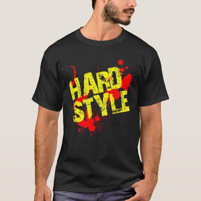 T-shirt Éclaboussures de peinture de Hardstyle (Devant)