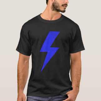 T-shirt Éclair Bleu Éclair Éclairage Équipe