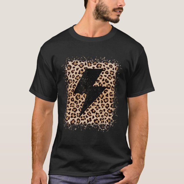 T-shirt Éclair Cheetah Léopard animal Éclair (Devant)