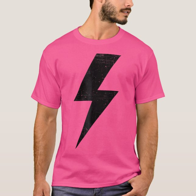 T-shirt Éclair de boulon Black Design Team (Devant)