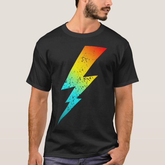 T-shirt Éclair famille 80s (Devant)