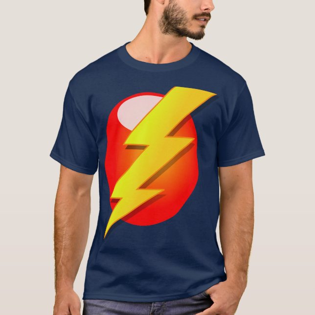 T-shirt éclair jaune (Devant)