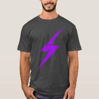 T-shirt Éclair Violet Boulon D'Anarcha-Féminisme vintage