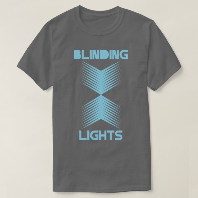 T-shirt Éclairage bleu (Design devant)