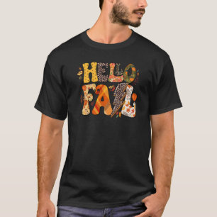T-shirt Éclairage d'automne Leopard Retro Super Bonjour Au