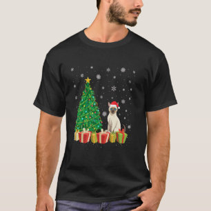 T-shirt Éclairage de l'arbre de Noël Chapeau de Père Noël