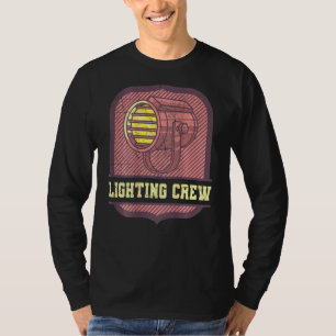 T-shirt Éclairage de l'équipe de théâtre rétro de l'éclair