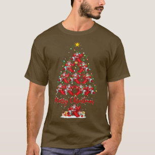 T-shirt Éclairage de Noël Correspondant Père Noël avion No