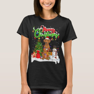 T-shirt Éclairage de Noël correspondant Père Noël Rhodesia