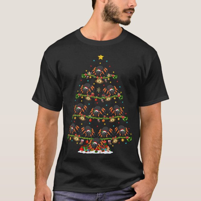 T-shirt Éclairage de Noël de Tarantula Lover Père Noël Tar (Devant)