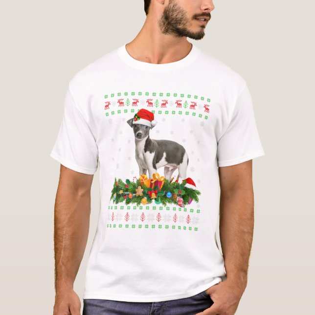 T-shirt Éclairage de Noël familial assorti (Devant)